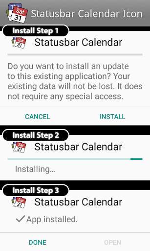 Status bar Calendar Demo screenshot 7
