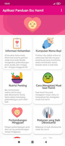 Aplikasi Panduan Ibu Hamil screenshot 1