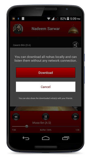 Zikre Hussain - Best Nohas App in Pakistan screenshot 4