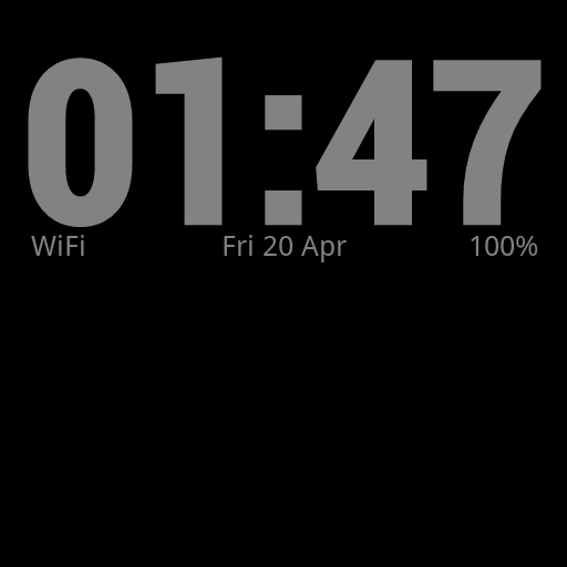 Simple Clock Live Wallpaper أيقونة