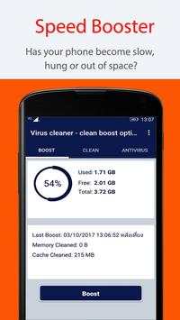 cleaner virus - clean boost optimize 2018 screenshot 1