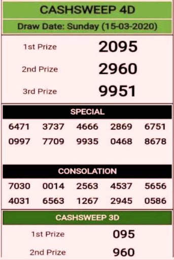 4D LIVE RESULT screenshot 5