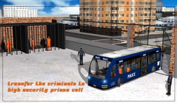 Jail Criminal Transport Bus screenshot 10