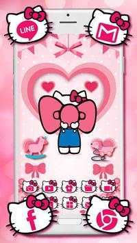 Princess Kitty Bow Launcher Themes HD Wallpapers screenshot 1