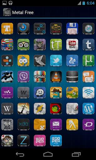 Metal Free(APEX NOVA GO THEME) screenshot 8
