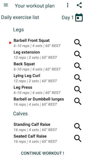 My Fitness Page screenshot 2