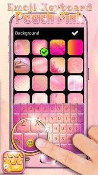 Emoji Keyboard Peach Pink screenshot 4