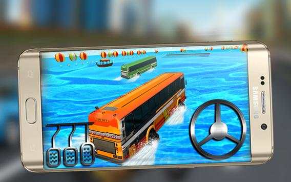 Floating Water Surfer Coach Bus Duty Simulator 3D screenshot 3