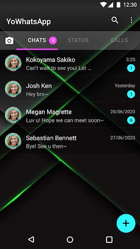 2021 Gamer Theme -> GB Whats Plus Azul HeyMods screenshot 2