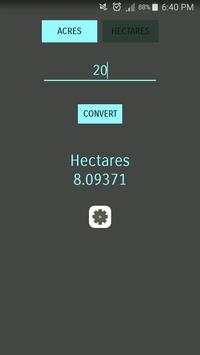 Acre Hectare Converter screenshot 1