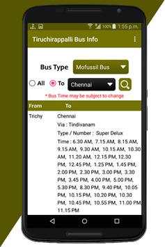 Tiruchirappalli Bus Info screenshot 4
