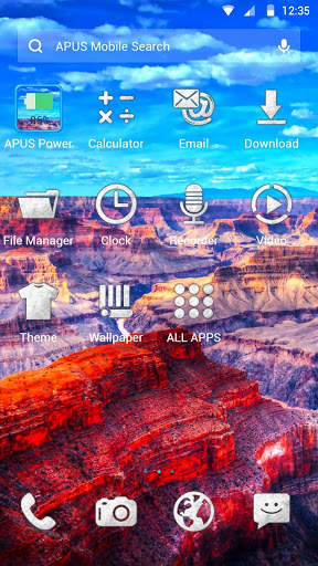 Grand Canyon APUS  Launcher theme screenshot 2