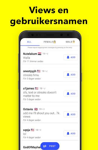AddChat - Vrienden voor Snap screenshot 2