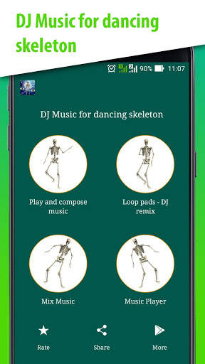 DJ موسيقى للرقص هيكل عظمي 2 تصوير الشاشة