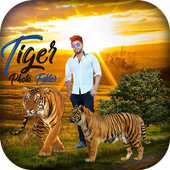 Tiger Photo Editor - Tiger PhotoFrames أيقونة