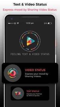 Feeling Video Status And Feeling Text Status screenshot 1
