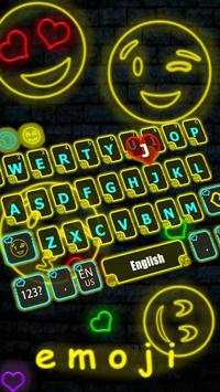 Neon Emoji Keyboard screenshot 1