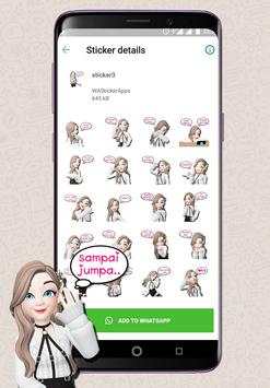 WA Sticker Cewe Cute, Seksi Lucu WAStickerApps screenshot 3