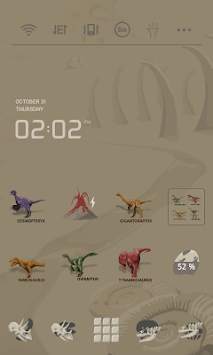 Jurassic_2 LINE Launcher theme screenshot 1