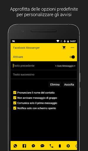 AlertBee Free - Notifiche vocali screenshot 3