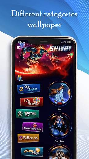 Mahadev RingTone | Shiv Status - shivay Wallpaper स्क्रीनशॉट 1