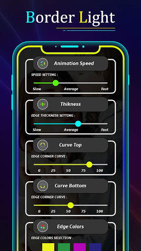 Colorful Border Light - Edge Live Wallpaper LED screenshot 2