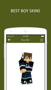 3D Boy Skins for Minecraft PE screenshot 1