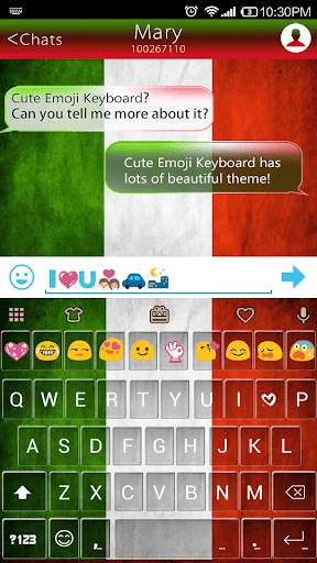 Italy Emoji Keyboard Theme screenshot 1
