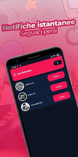 Analysis  Analisi follower per Instagram screenshot 2