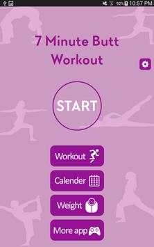 7 minute Butt Fitness Workout screenshot 1