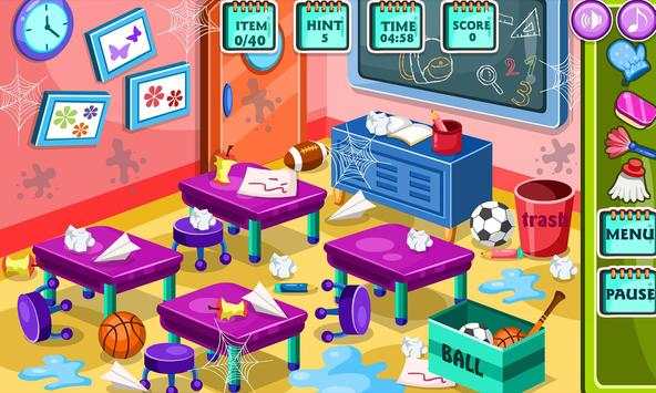 Classroom clean up at school screenshot 4