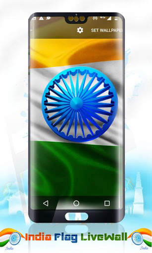 India Flag Wave HD Live Wallpaper screenshot 16