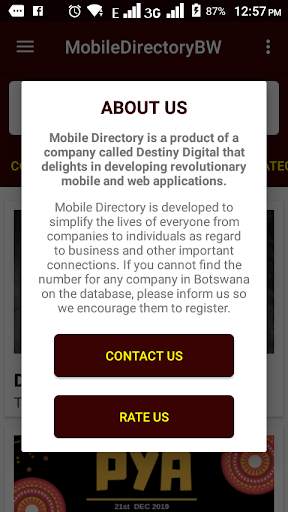 Mobile Directory BW screenshot 8