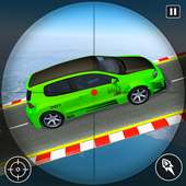 Mega Ramp Car Shooting Strike: Highway Shooter logo