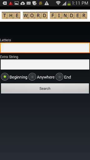 The Word Finder screenshot 1