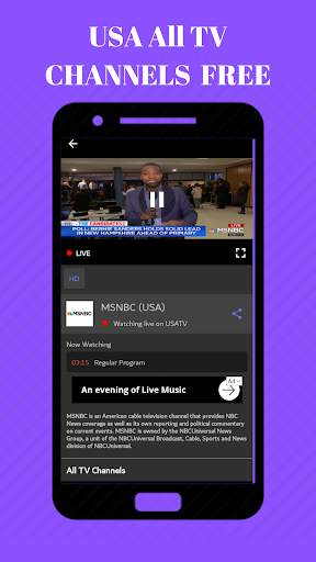 USA LIVE TV NEWS ONLINE FREE GUIDE 2020 screenshot 1