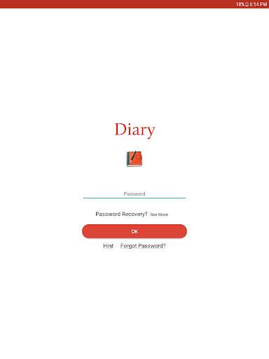 Diary screenshot 1