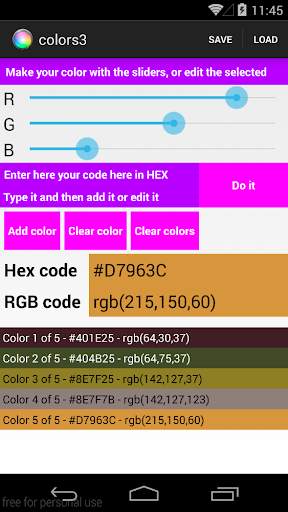 Colors Free screenshot 4