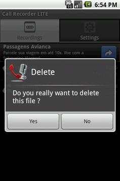 Call Recorder LITE 4 تصوير الشاشة