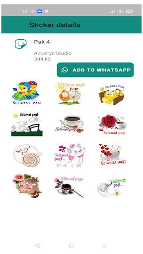Selamat pagi stickers 💖 selamat malam stickers screenshot 3