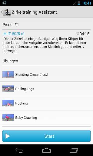 Zirkeltraining Assistent screenshot 5