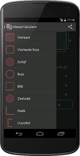 Metaal Gewicht Calculator screenshot 2