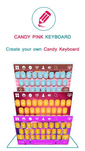 Candy Pink Keyboard screenshot 2
