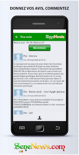 SeneNews : News in Senegal screenshot 8