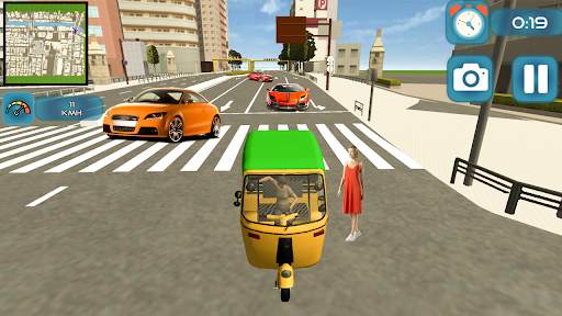 tuk tuk rickshaw driving game 3D screenshot 1