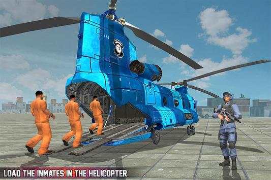 Prison Bus Carrier Addictive Helicopter Transport screenshot 6