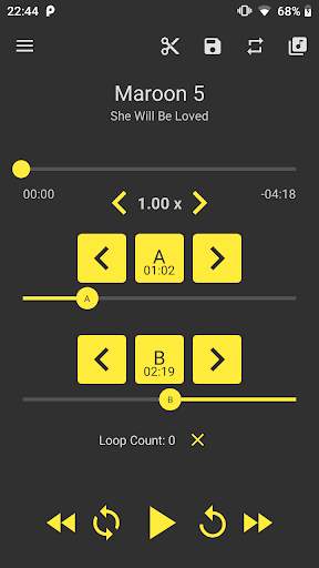 Loop Player - A B Audio Repeat Player screenshot 1
