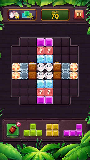 Classic Block Puzzle Game 1010: Free Cat Pop Game screenshot 7