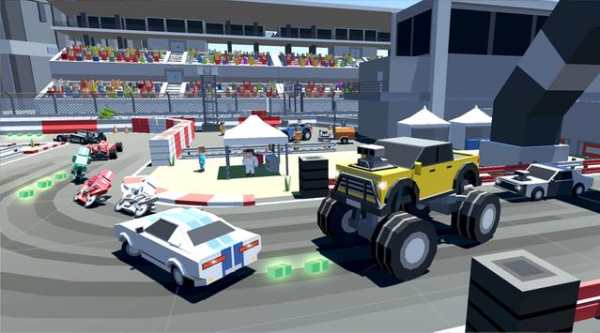 Block Car Racing 3D screenshot 2