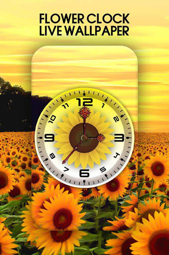 Flower Clock Live Wallpaper screenshot 2